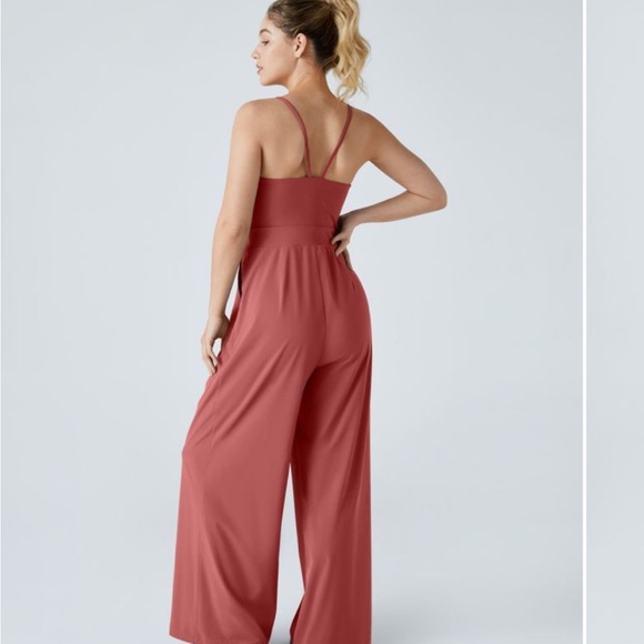 Halara Breezeful™ Backless Side Pocket Wide Leg Jumpsuit NWT XL - Picture 3 of 12